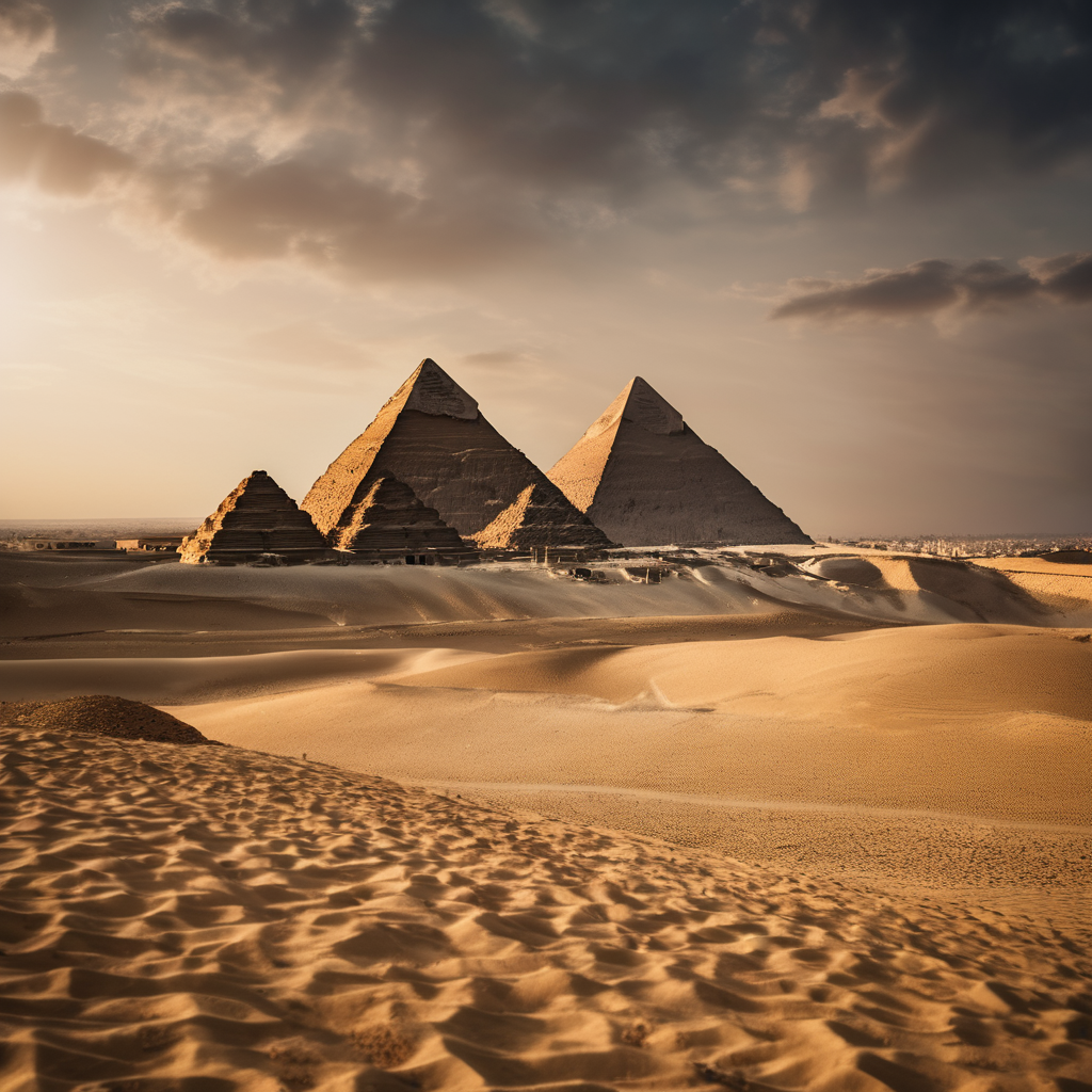 Pyramids scene